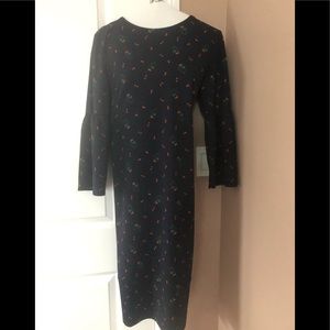 Banana Republic Bell Sleeve Cherry Print Dress 🍒